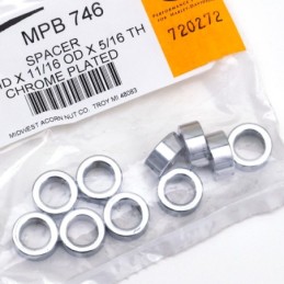 Rondelles plates chromees speciales 720272