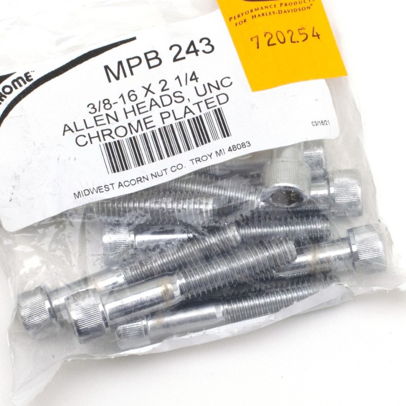 Vis avec tete allen chromee grade-8 720254