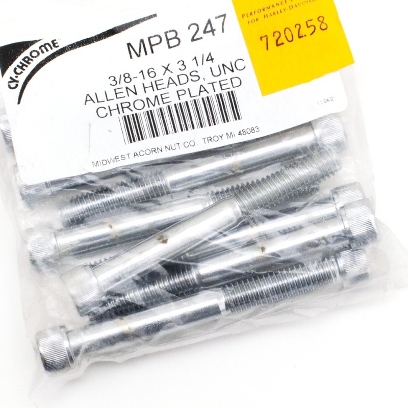 Vis avec tete allen chromee grade-8 720258
