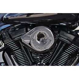 Kit filtre à air S&S Stealth dark chrome teardrop 794903 Pieces pour Harley-Davidson