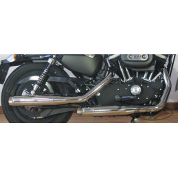 Silencieux d’échappement MCJ réglables homologués chromés 749901 Pièces pour Harley-Davidson
